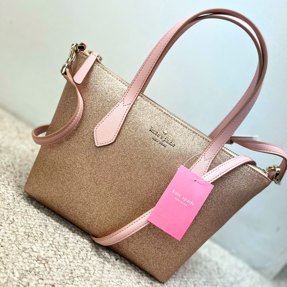 NWT Kate Spade Joeley Small Glitter Satchel